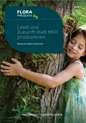 Bestsellerkatalog Flora Presenta für natürliche Werbemittel Umwelt RGP Team in Berlin